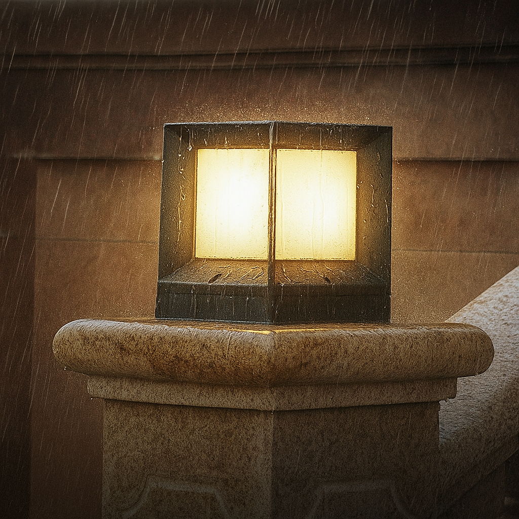 GlowSphere - Modern Outdoor Standing Lamp