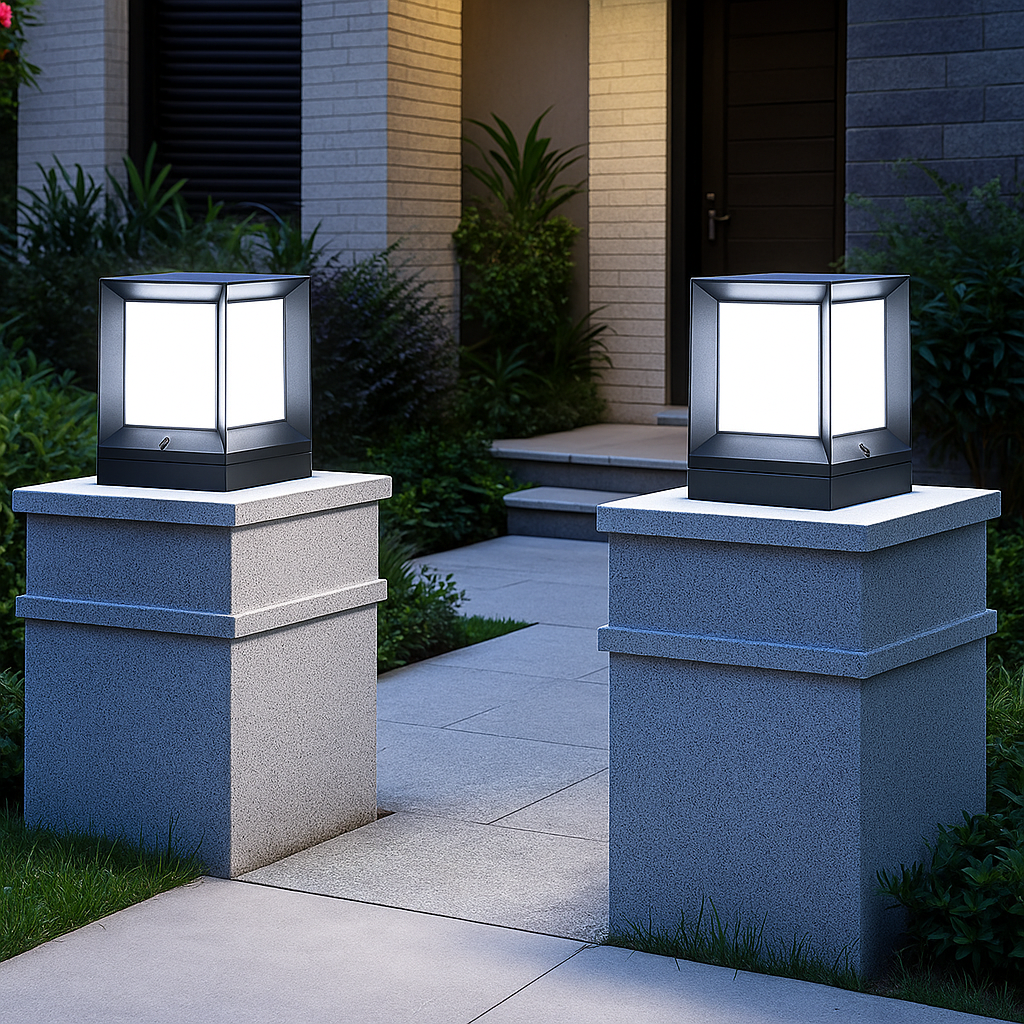 GlowSphere - Modern Outdoor Standing Lamp