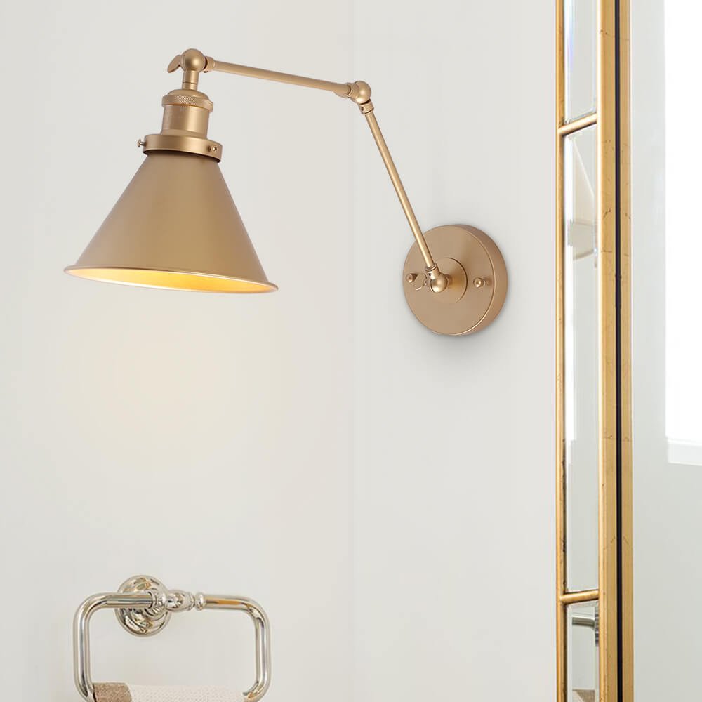 Mid-Century Modern Swing Arm Wall Light | Metal