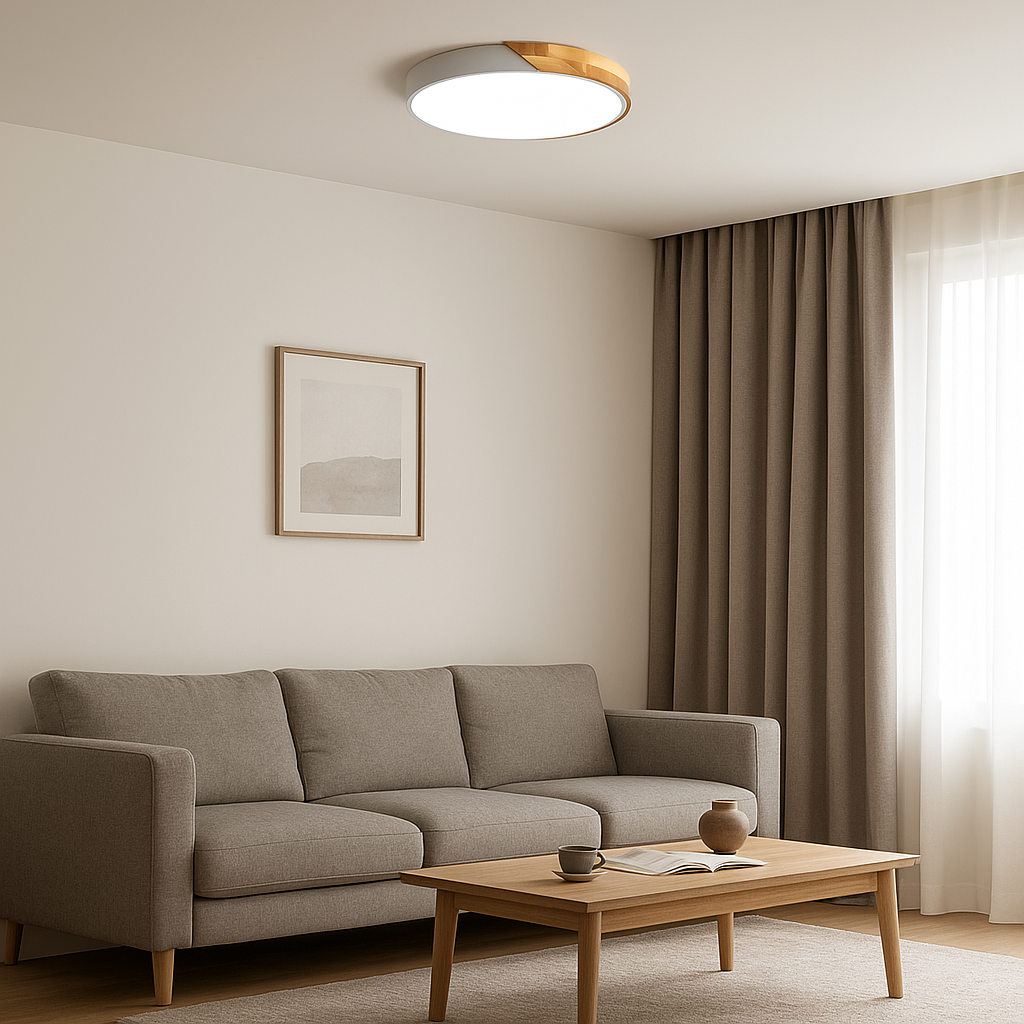 NordWood – Scandinavian Wooden LED Ceiling Light