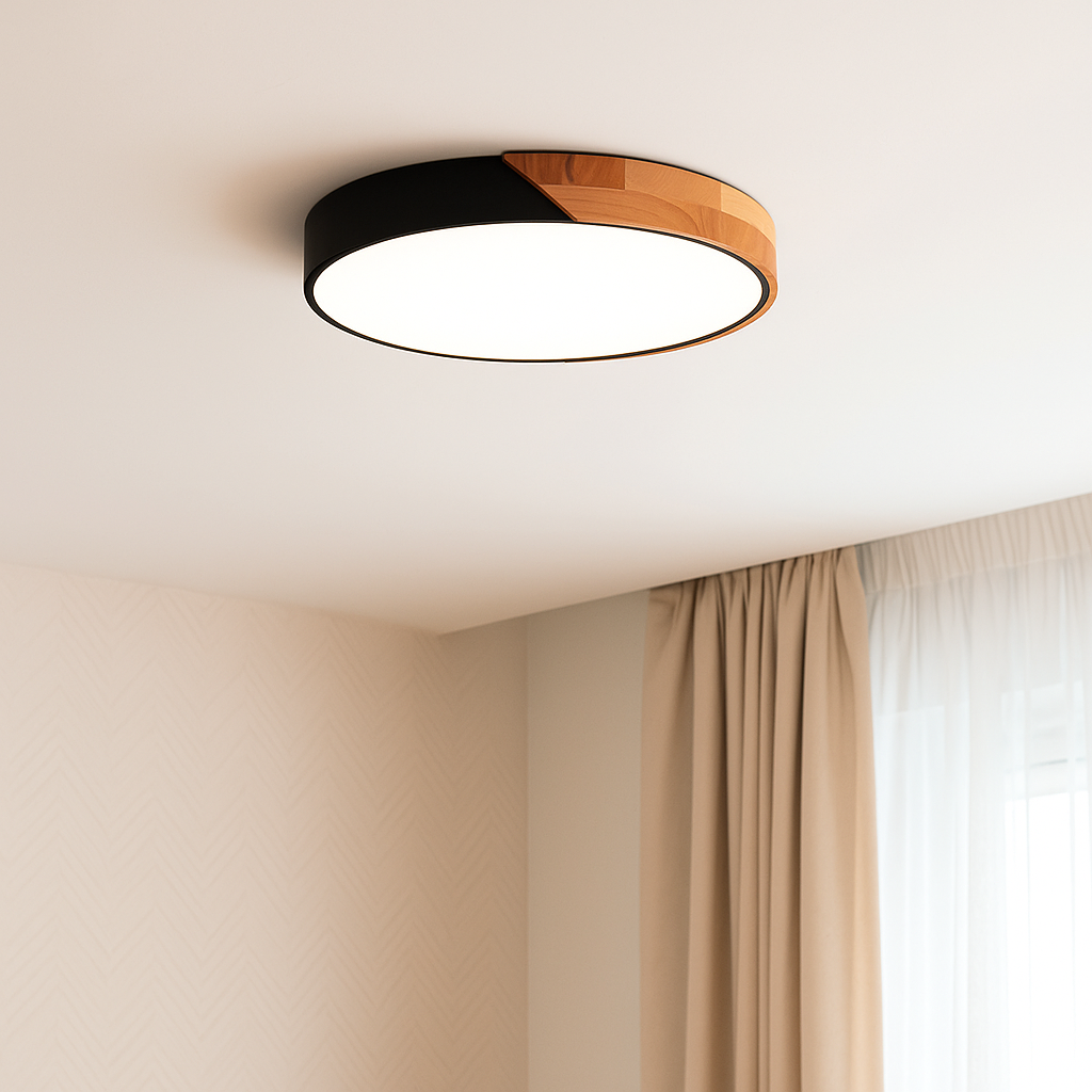 NordWood – Scandinavian Wooden LED Ceiling Light