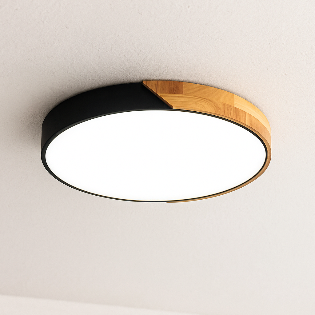 NordWood – Scandinavian Wooden LED Ceiling Light