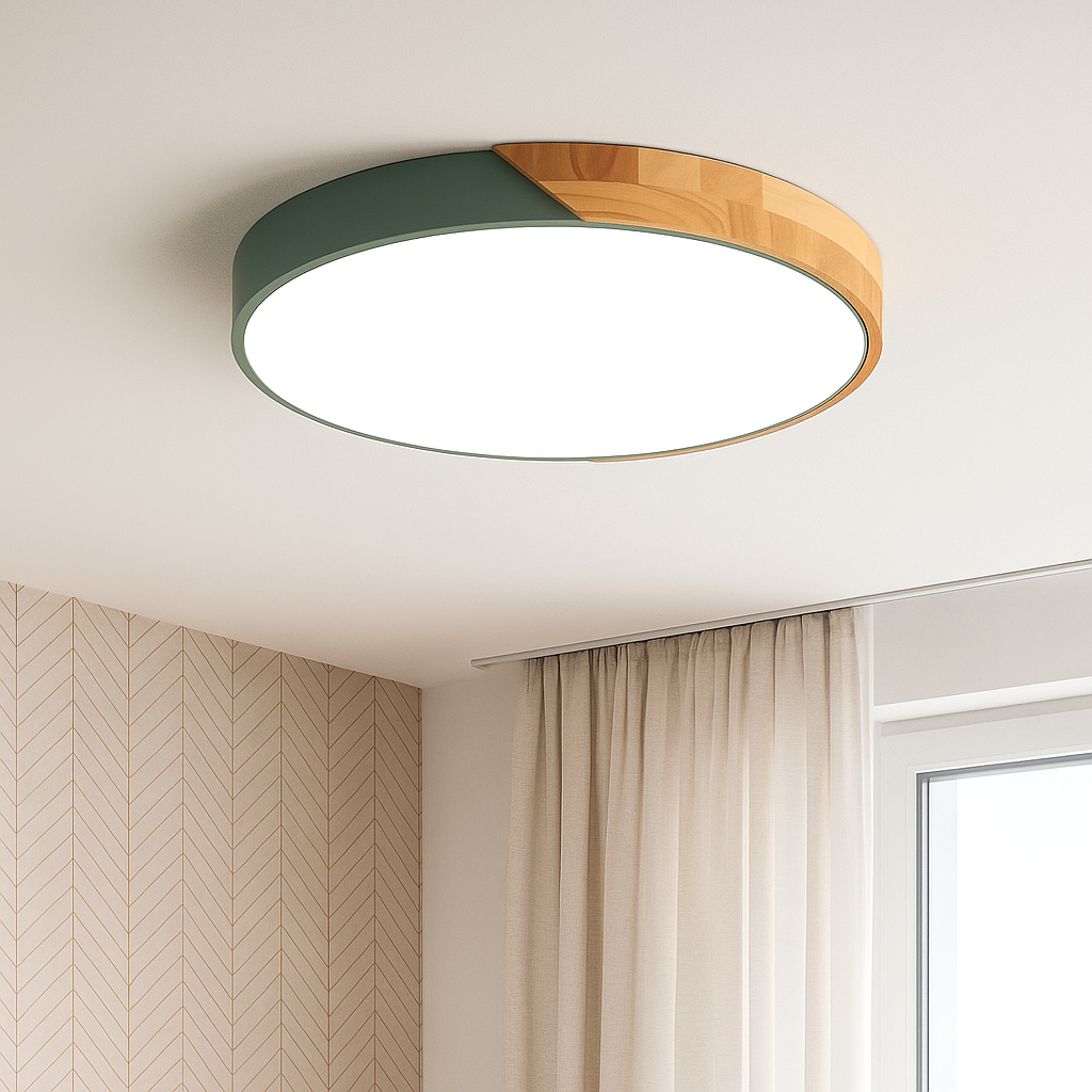 NordWood – Scandinavian Wooden LED Ceiling Light