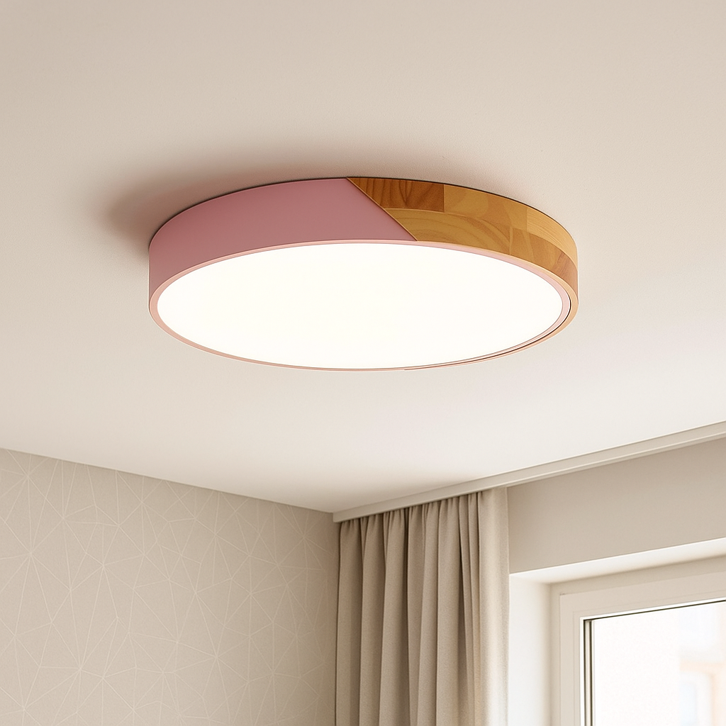 NordWood – Scandinavian Wooden LED Ceiling Light