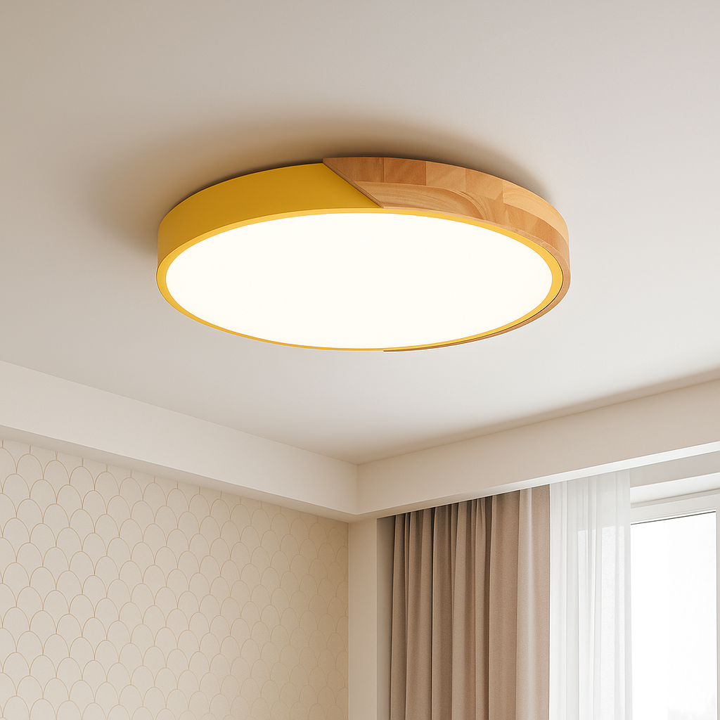 NordWood – Scandinavian Wooden LED Ceiling Light