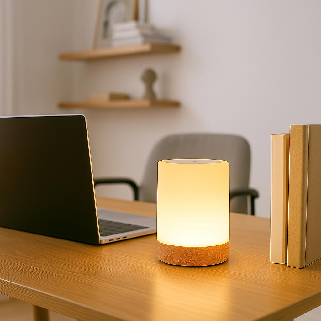 Portable Dimmable Colour Changing LED Night Light | USB Rechargeable Touch Control