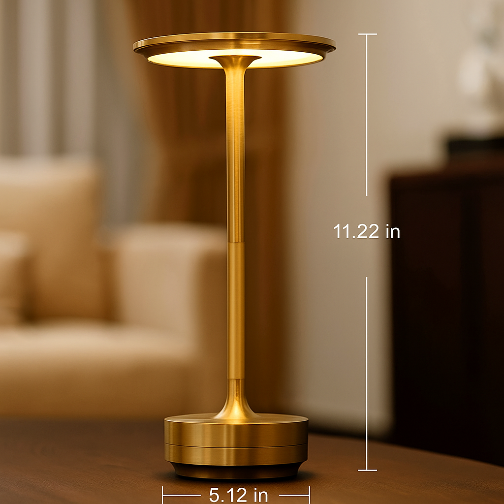 Wireless LED Table Lamp with Touch Control