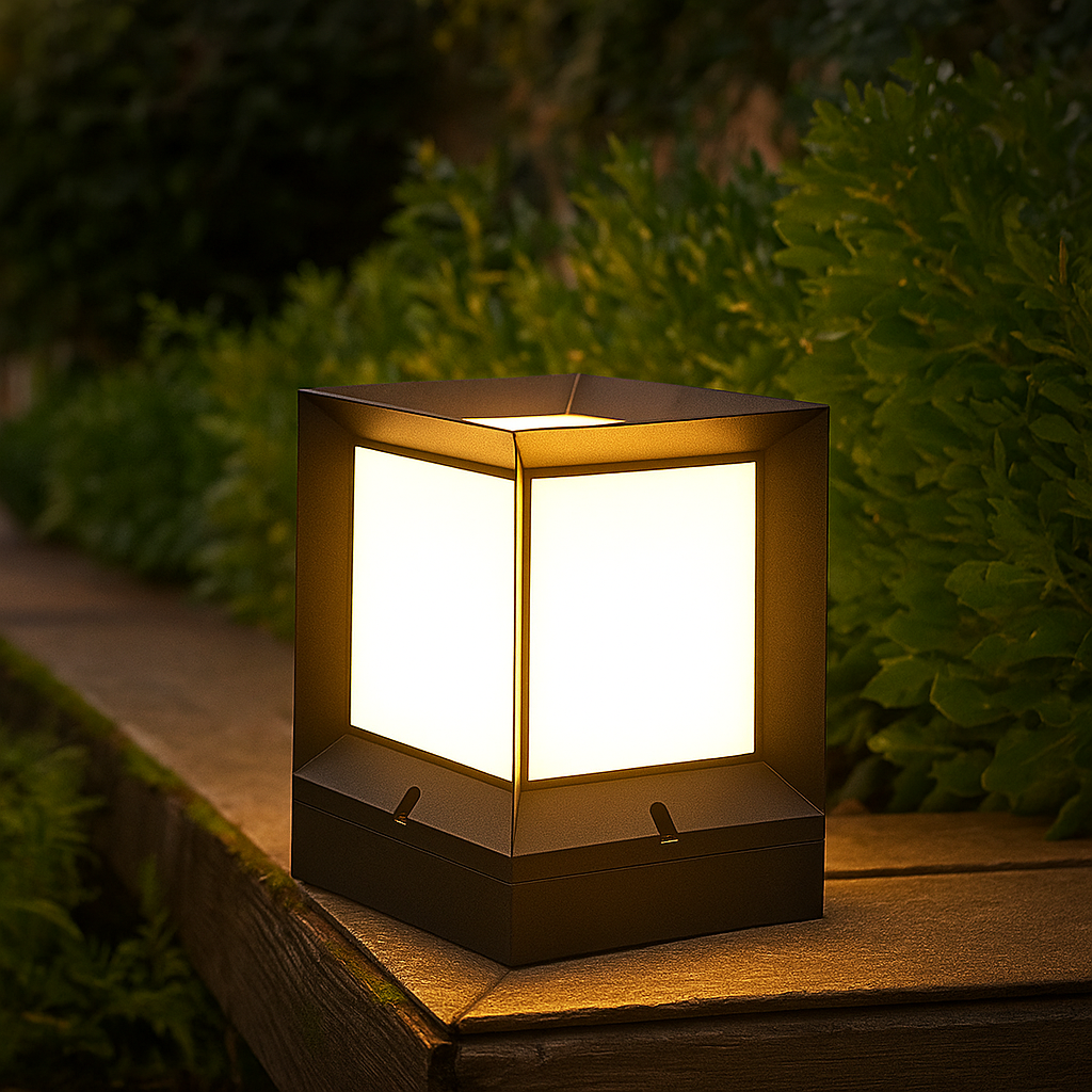 GlowSphere - Modern Outdoor Standing Lamp