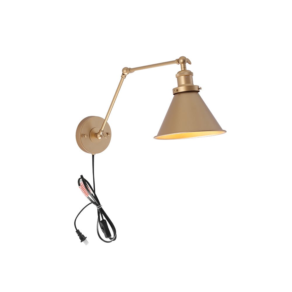 Mid-Century Modern Swing Arm Wall Light | Metal
