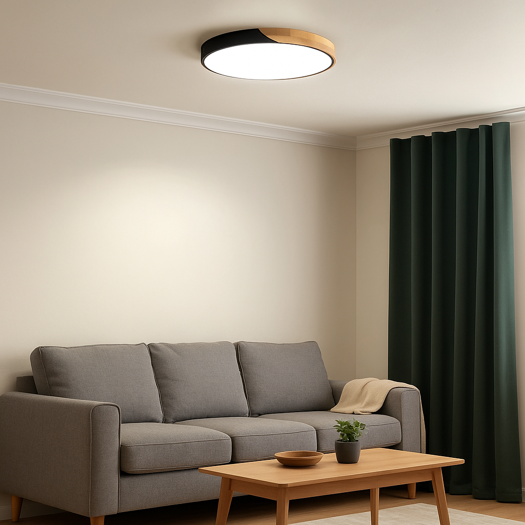 NordWood – Scandinavian Wooden LED Ceiling Light