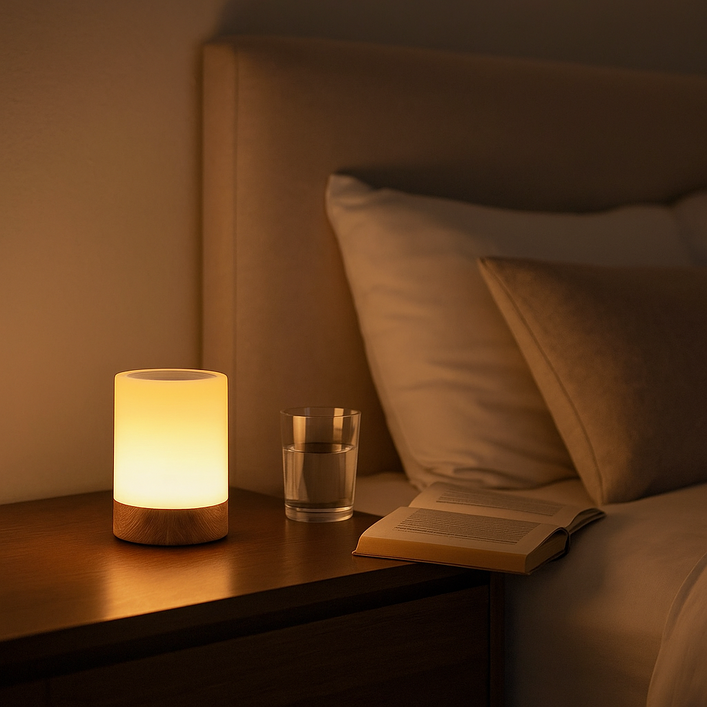 Portable Dimmable Colour Changing LED Night Light | USB Rechargeable Touch Control
