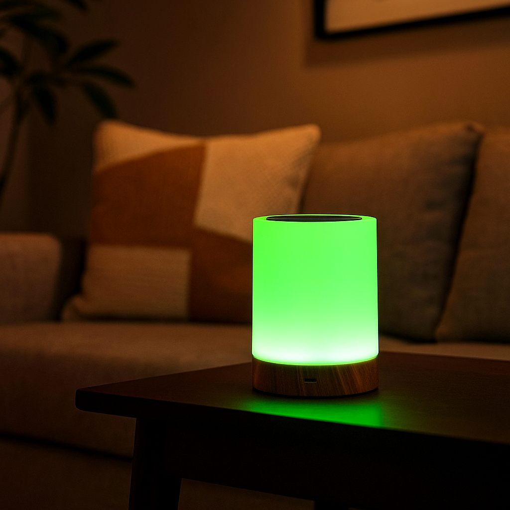 Portable Dimmable Colour Changing LED Night Light | USB Rechargeable Touch Control